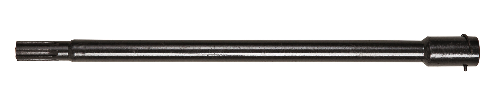 Shaft extension lengthens for the earth auger.