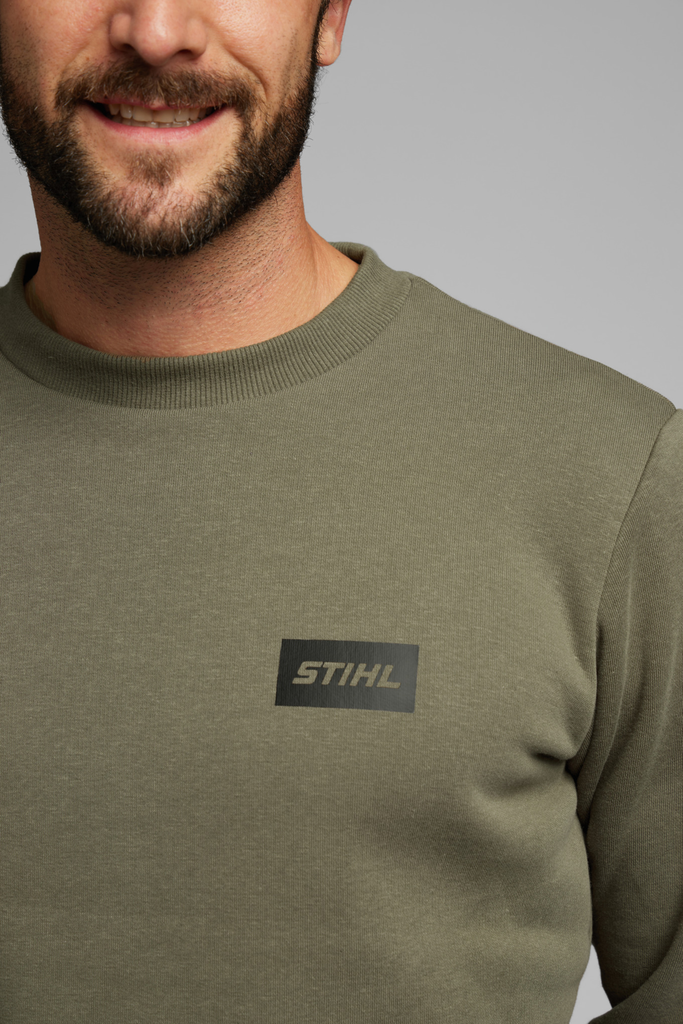 STIHL logo sweatshirt - olive green
