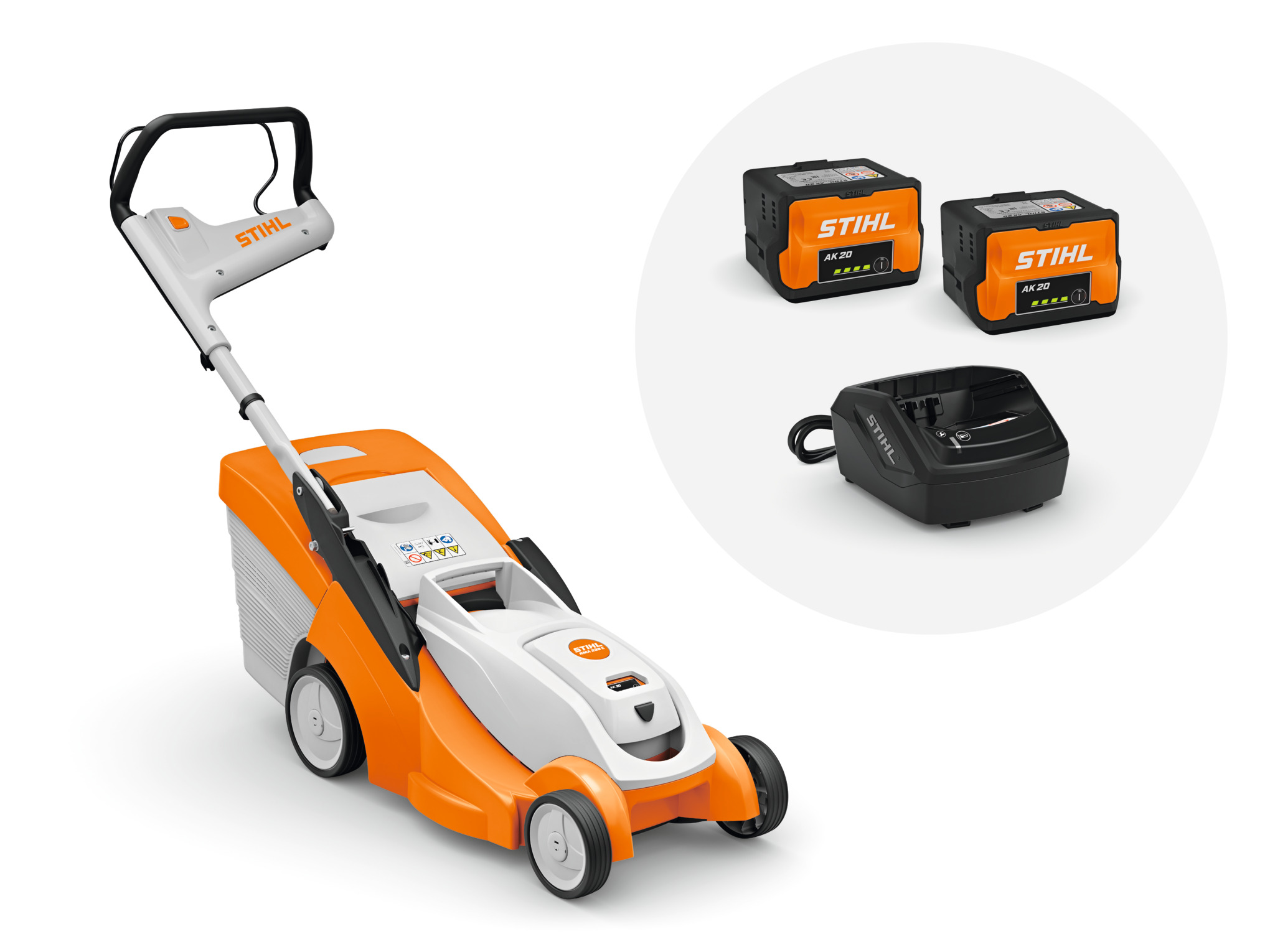 RMA 239 C Cordless Lawn Mower with 2x AK 20 battery and AL 101 charger