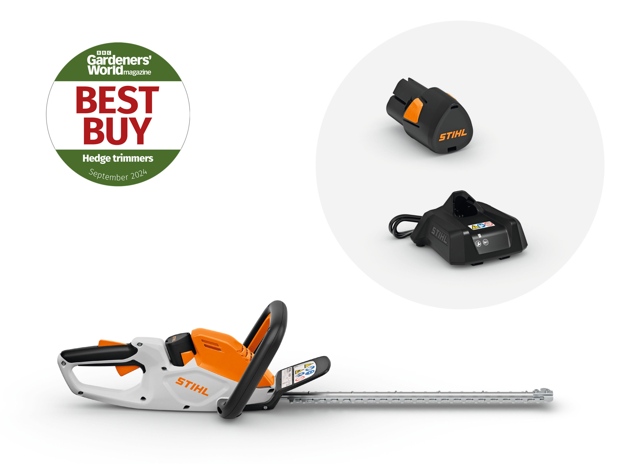 HSA 30 Cordless Hedge Trimmer with AS 2 battery and AL 1 charger