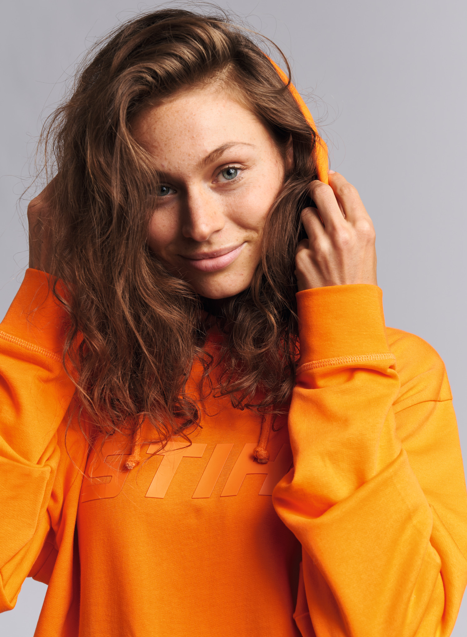 Orange STIHL hoodie - Adults