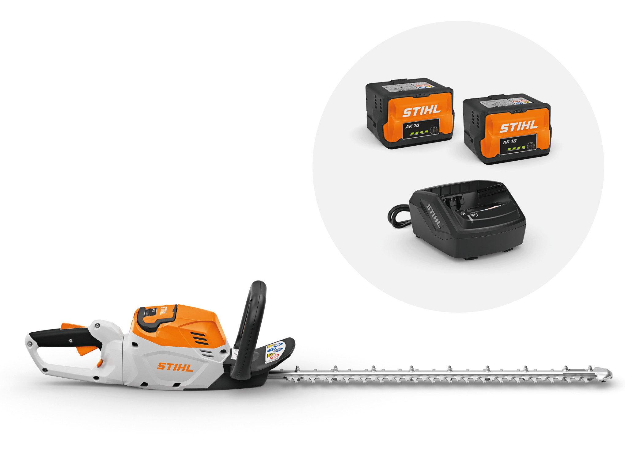 HSA 60 Cordless Hedge Trimmer with 2x AK 10 battery and AL 101 charger