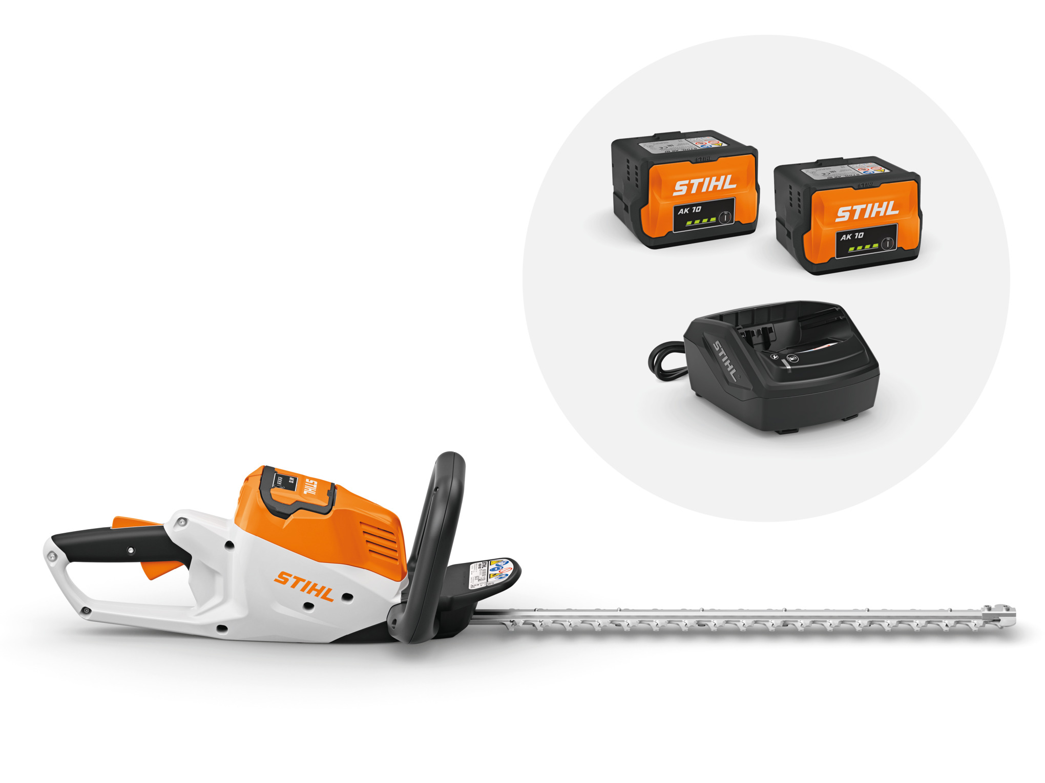 HSA 50 Cordless Hedge Trimmer with 2x AK 10 battery and AL 101 charger