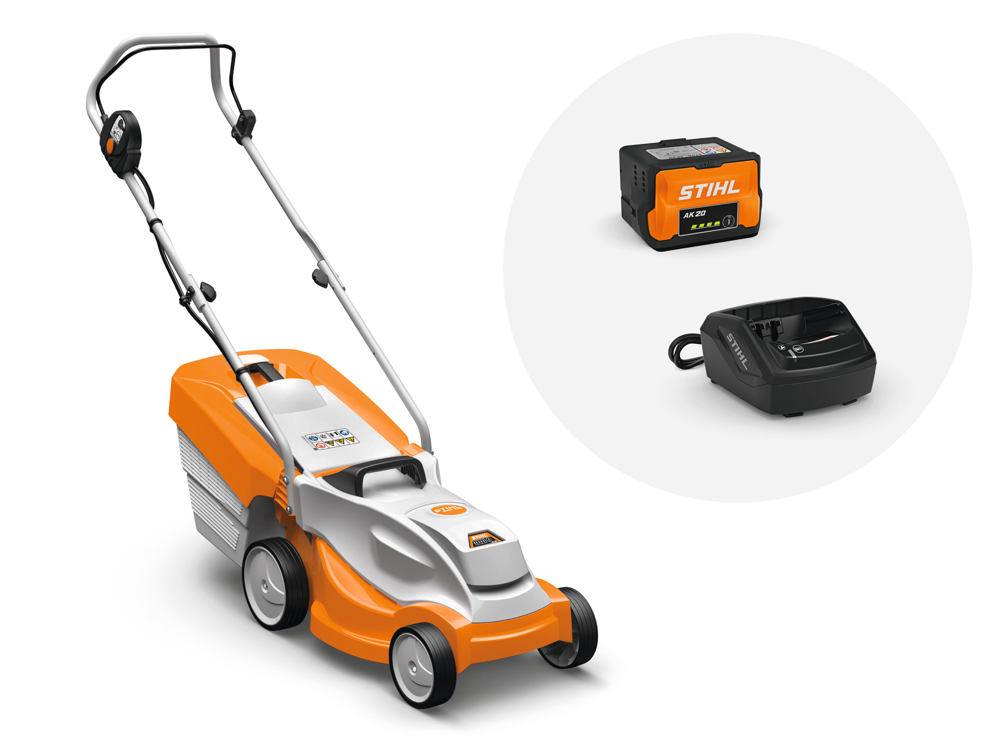 RMA 235 Cordless Lawn Mower with AK 20 battery and AL 101 charger