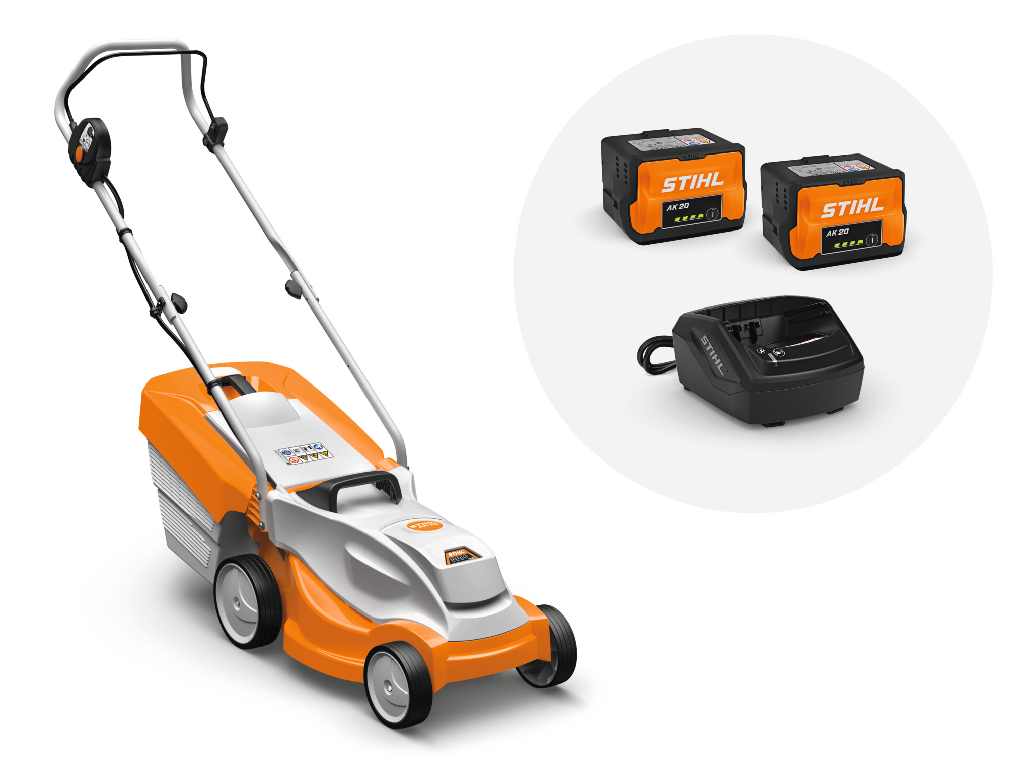 RMA 235 Cordless Lawn Mower with 2x AK 20 battery and AL 101 charger