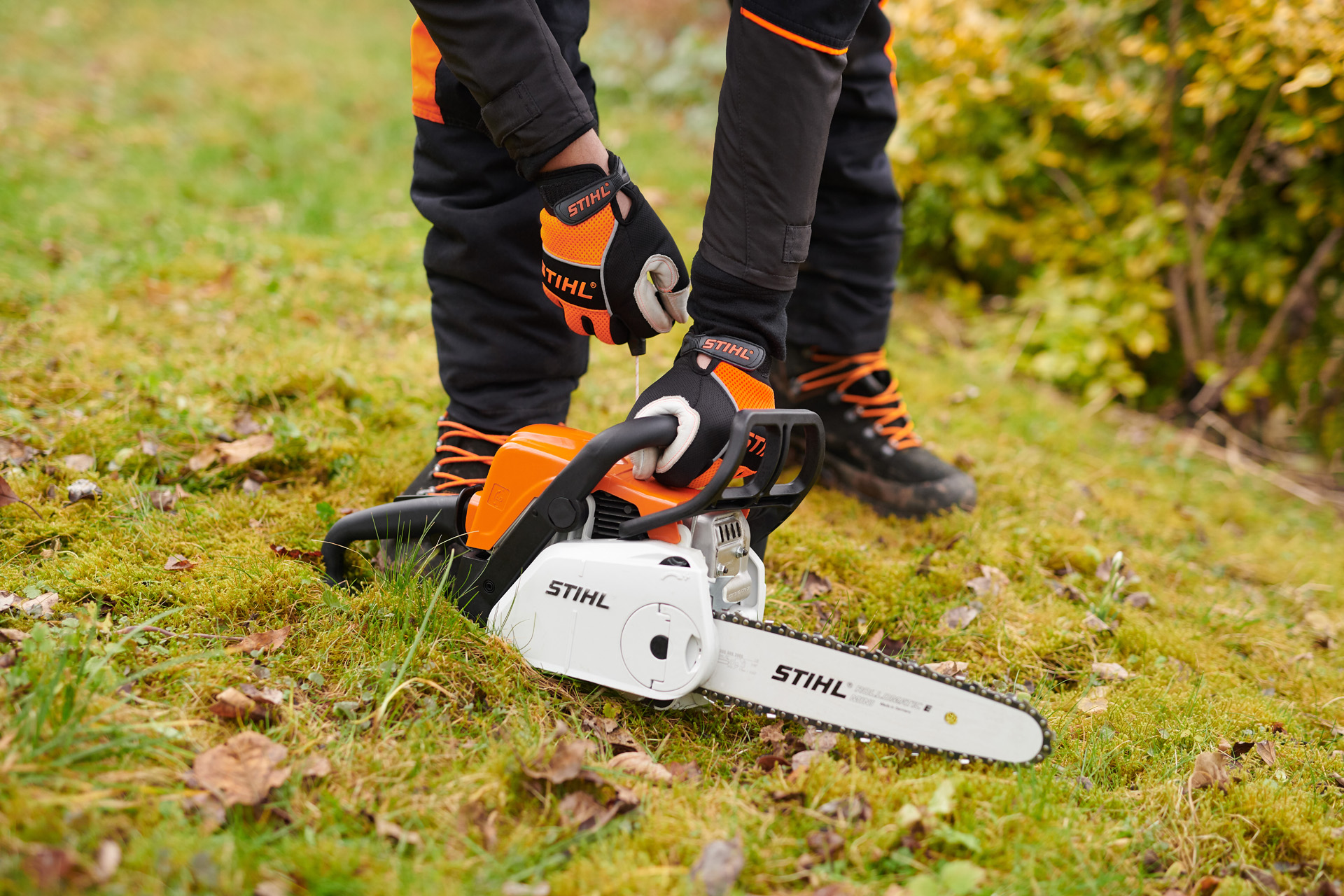 STIHL MS180 С-BE With ErgoStart System And Fast Tension Of The Chain 35 cm