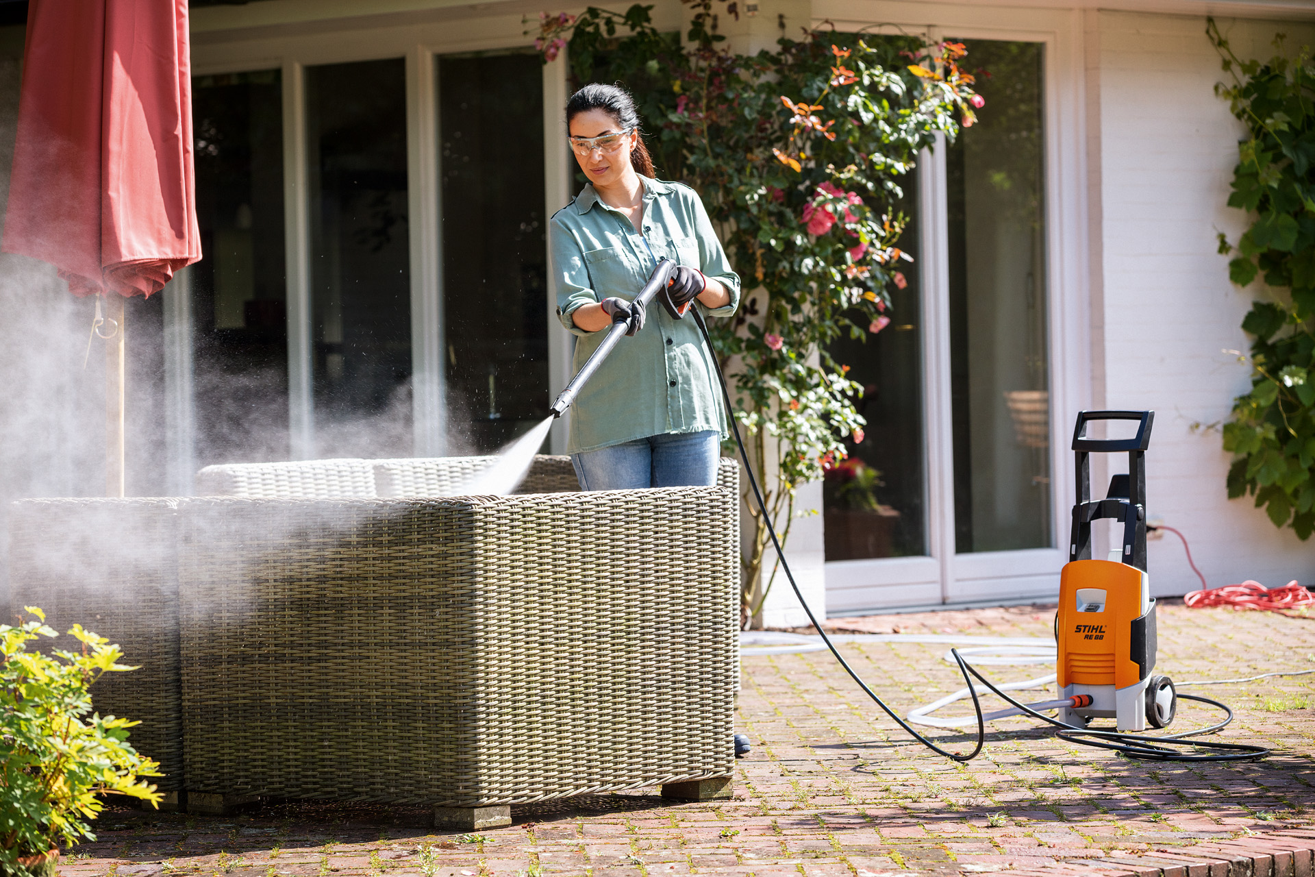 How to spring clean outside areas with a pressure washer